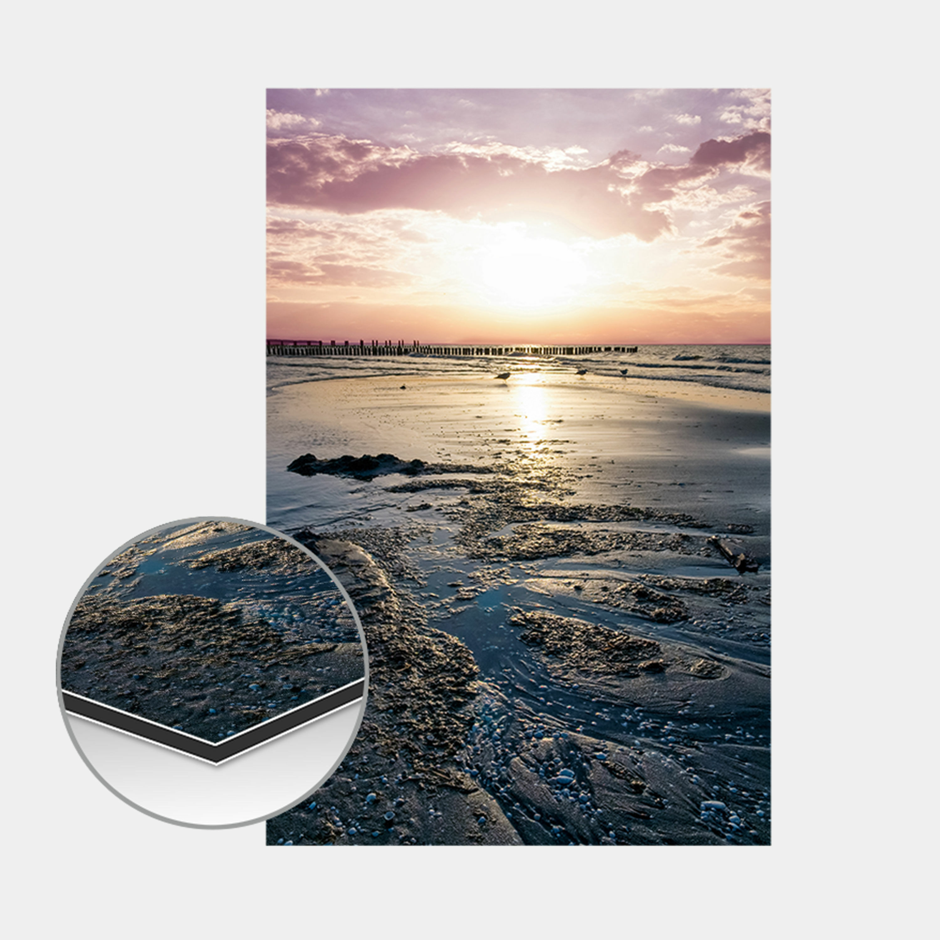 Poster auf Alu-Dibond Hochformat Standard