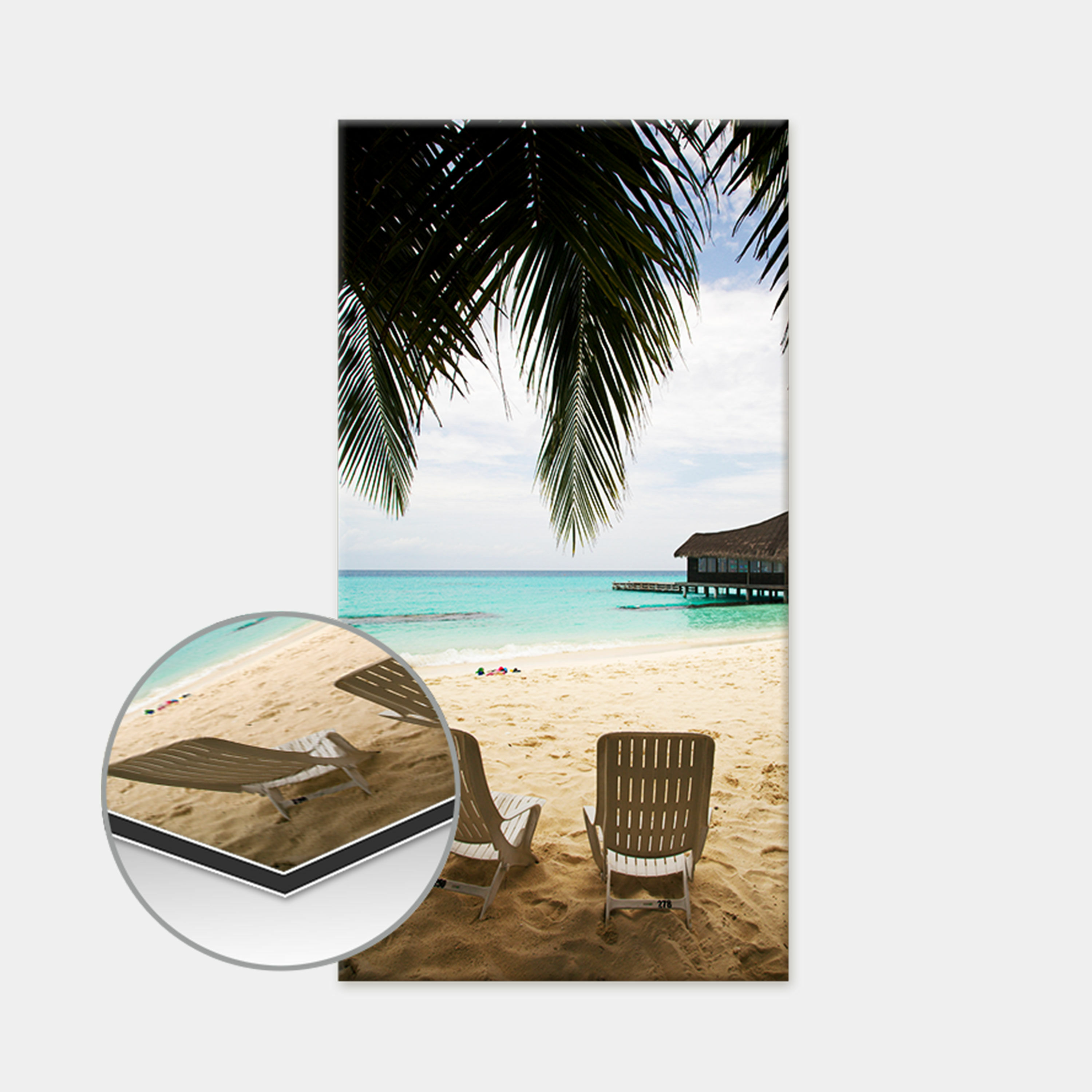 Poster auf Alu-Dibond Hochformat Panorama